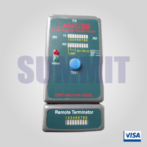 Lan Tester RJ-45-RJ-11-USB- BOTON AZUL